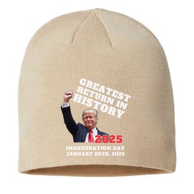 Victory Won Trump Greatest Return In History Garbage Sustainable Beanie