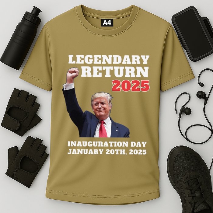 Victory Won Trump Legendary Return Felon Return Keepsake Cooling Performance Crew T-Shirt