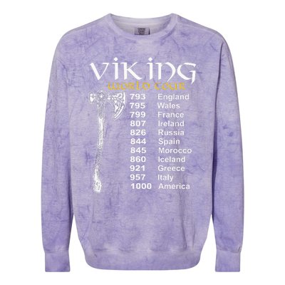 Viking World Tour Colorblast Crewneck Sweatshirt