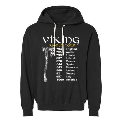 Viking World Tour Garment-Dyed Fleece Hoodie