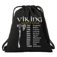 Viking World Tour Drawstring Bag