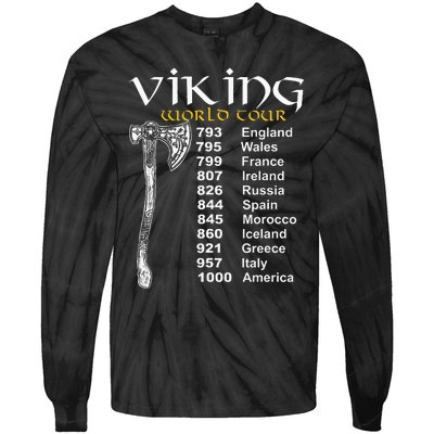 Viking World Tour Tie-Dye Long Sleeve Shirt