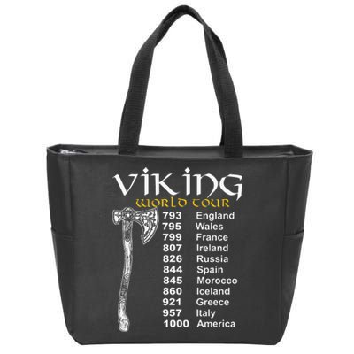 Viking World Tour Zip Tote Bag