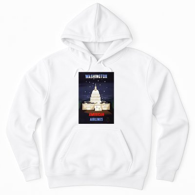 Vintage Washington Travel Poster Hoodie