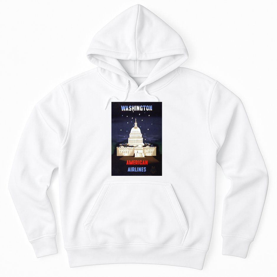 Vintage Washington Travel Poster Hoodie