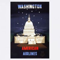 Vintage Washington Travel Poster Hoodie