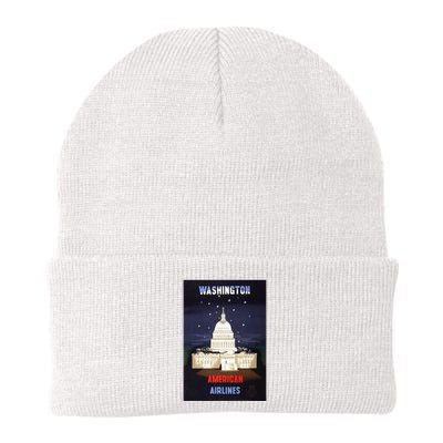 Vintage Washington Travel Poster Beanie