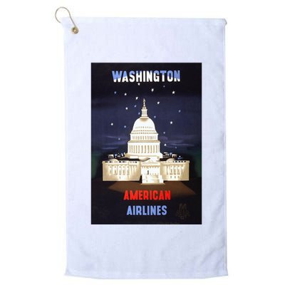Vintage Washington Travel Poster Golf Towel