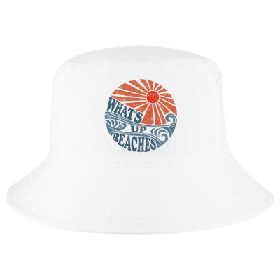 Vintage Whats Up Beaches Cute Retro 70s Beach Vacation Cool Comfort Performance Bucket Hat