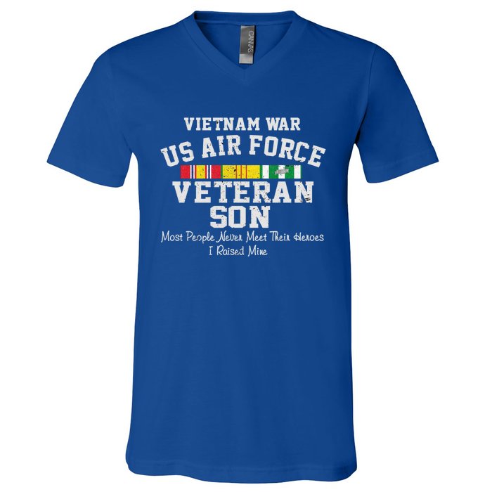 Vietnam War Us Air Force Son Veteran's Day Gift V-Neck T-Shirt