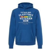 Vietnam War Us Air Force Son Veteran's Day Gift Premium Hoodie