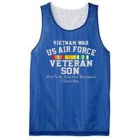 Vietnam War Us Air Force Son Veteran's Day Gift Mesh Reversible Basketball Jersey Tank