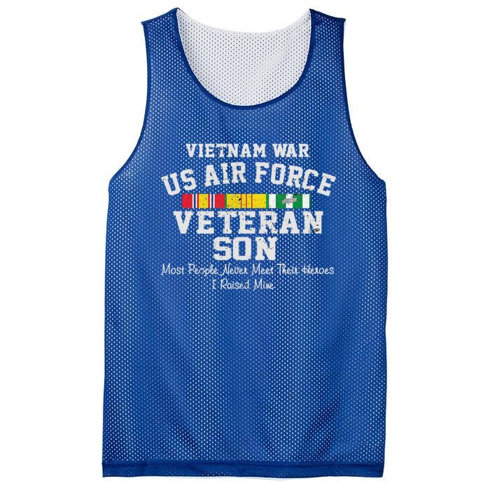 Vietnam War Us Air Force Son Veteran's Day Gift Mesh Reversible Basketball Jersey Tank