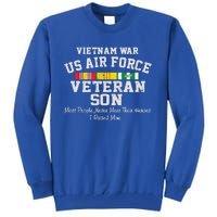 Vietnam War Us Air Force Son Veteran's Day Gift Tall Sweatshirt