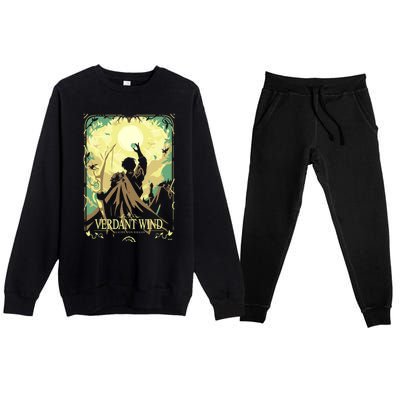 Verdant Wind Premium Crewneck Sweatsuit Set