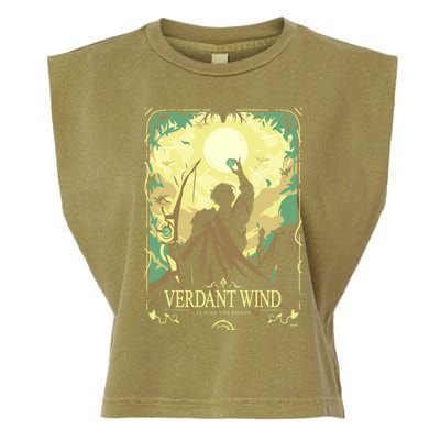 Verdant Wind Garment-Dyed Women's Muscle Tee