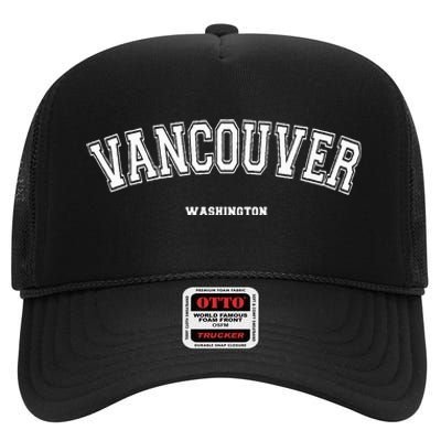 Vancouver Washington High Crown Mesh Back Trucker Hat