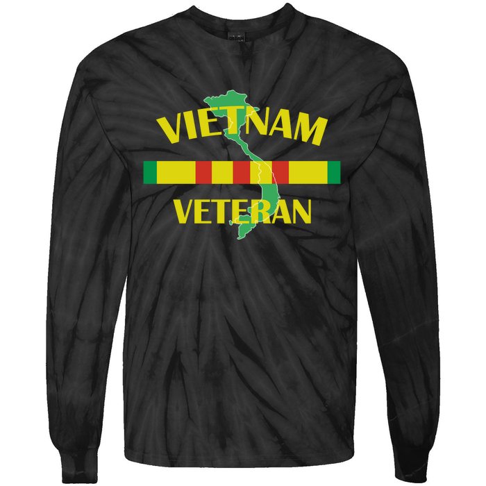 Vietnam War Veterans Day Commemoration Tie-Dye Long Sleeve Shirt