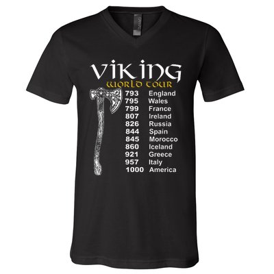 Viking World V-Neck T-Shirt