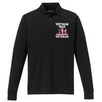 Vietnam War Veterans Appreciation Performance Long Sleeve Polo