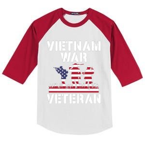 Vietnam War Veterans Appreciation Kids Colorblock Raglan Jersey