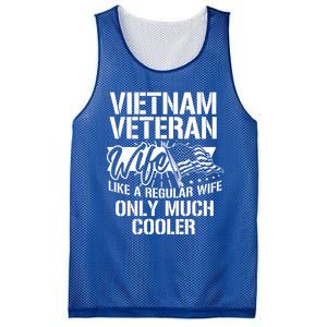 Vietnam War Veteran Wife Only Cooler Military Soldier Vet Gift Mesh Reversible Basketball Jersey Tank