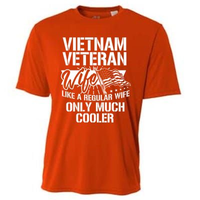 Vietnam War Veteran Wife Only Cooler Military Soldier Vet Gift Cooling Performance Crew T-Shirt