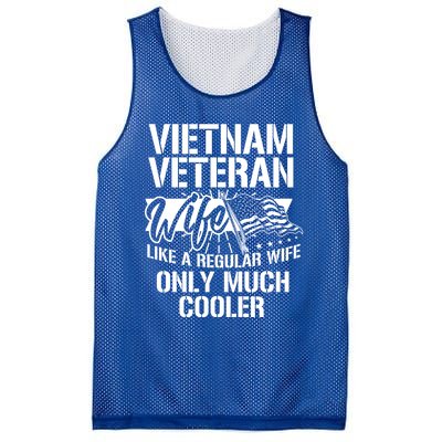 Vietnam War Veteran Wife Only Cooler Military Soldier Vet Gift Mesh Reversible Basketball Jersey Tank