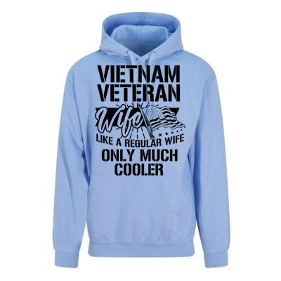 Vietnam War Veteran Wife Only Cooler Military Soldier Vet Gift Unisex Surf Hoodie