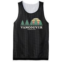 Vancouver Wa Vintage Throwback Retro 70s Design Mesh Reversible Basketball Jersey Tank