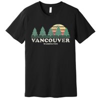 Vancouver Wa Vintage Throwback Retro 70s Design Premium T-Shirt