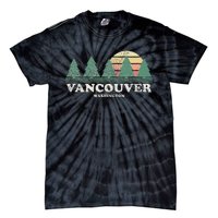 Vancouver Wa Vintage Throwback Retro 70s Design Tie-Dye T-Shirt