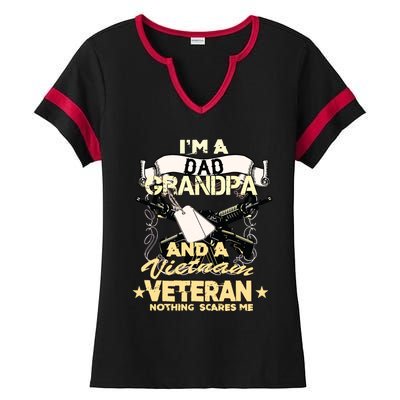 Vietnam War Veteran Us Retired Soldier Ladies Halftime Notch Neck Tee