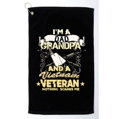 Vietnam War Veteran Us Retired Soldier Platinum Collection Golf Towel