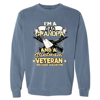 Vietnam War Veteran Us Retired Soldier Garment-Dyed Sweatshirt