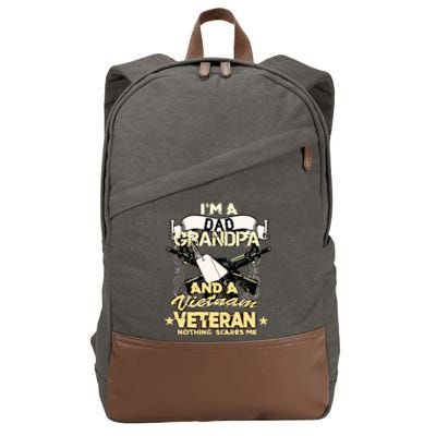 Vietnam War Veteran Us Retired Soldier Cotton Canvas Backpack