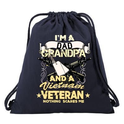 Vietnam War Veteran Us Retired Soldier Drawstring Bag