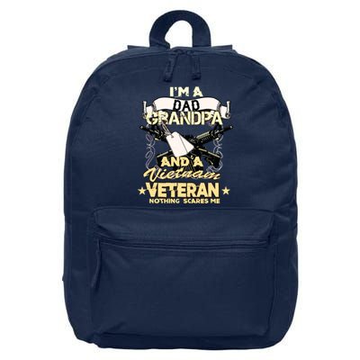 Vietnam War Veteran Us Retired Soldier 16 in Basic Backpack