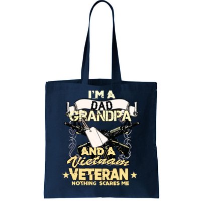 Vietnam War Veteran Us Retired Soldier Tote Bag