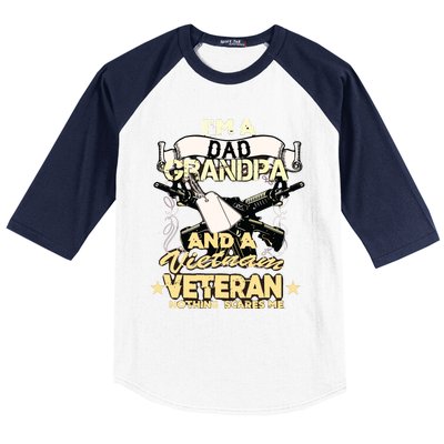 Vietnam War Veteran Us Retired Soldier Baseball Sleeve Shirt