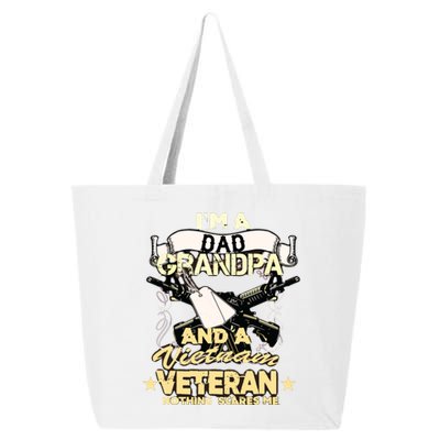 Vietnam War Veteran Us Retired Soldier 25L Jumbo Tote