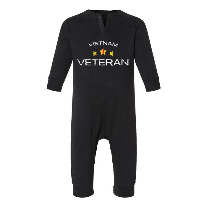 Vietnam War Veteran Us Retired Soldier Infant Fleece One Piece