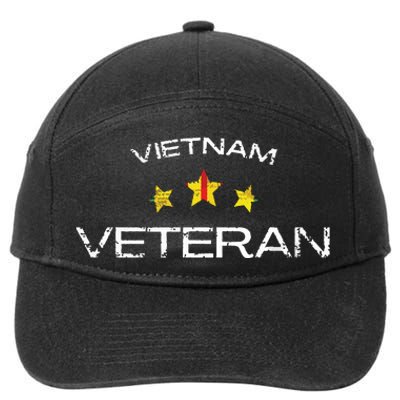 Vietnam War Veteran Us Retired Soldier 7-Panel Snapback Hat