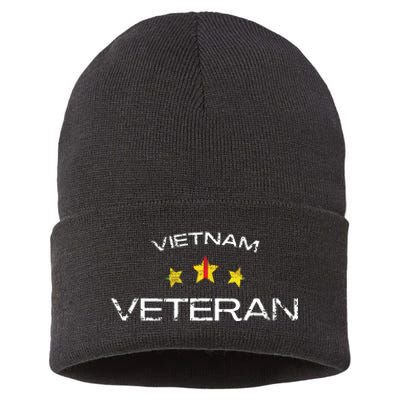 Vietnam War Veteran Us Retired Soldier Sustainable Knit Beanie