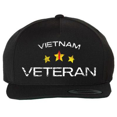 Vietnam War Veteran Us Retired Soldier Wool Snapback Cap