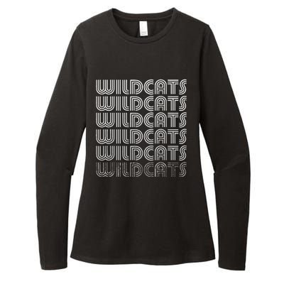 Vintage Wildcats Womens CVC Long Sleeve Shirt