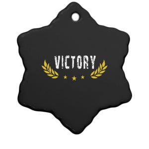 Victory | Winner Ceramic Star Ornament