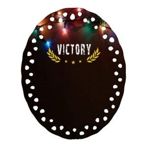 Victory | Winner Ceramic Oval Ornament