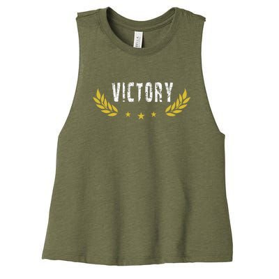 Victory | Winner Women's Racerback Cropped Tank