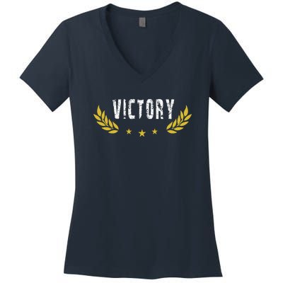 Victory | Winner Women's V-Neck T-Shirt